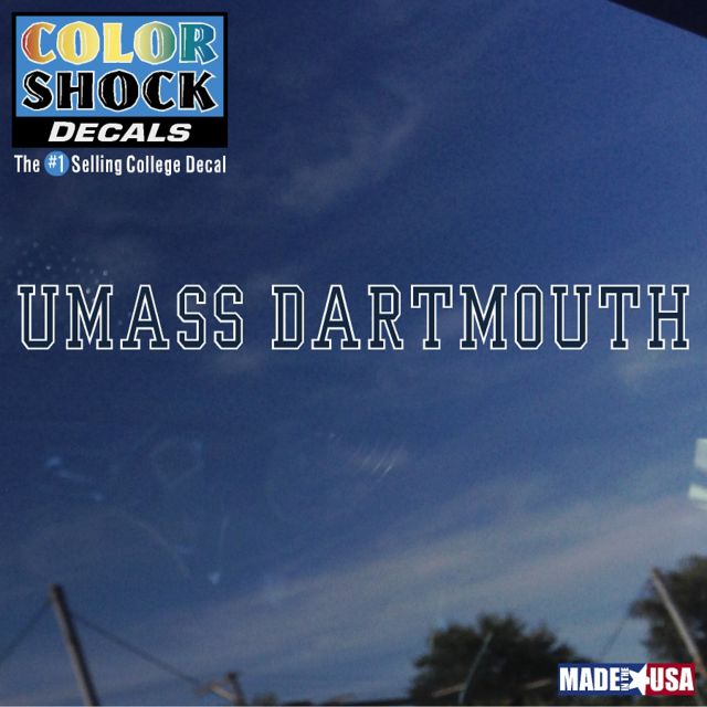 University of Massachusetts Dartmouth Strip Decal