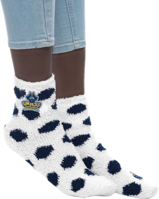 University of Massachusetts Dartmouth Fuzzy Dot Socks