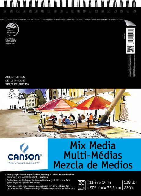 MIX MEDIA ARTIST SERIES PAD 11X14 20 SHEETS