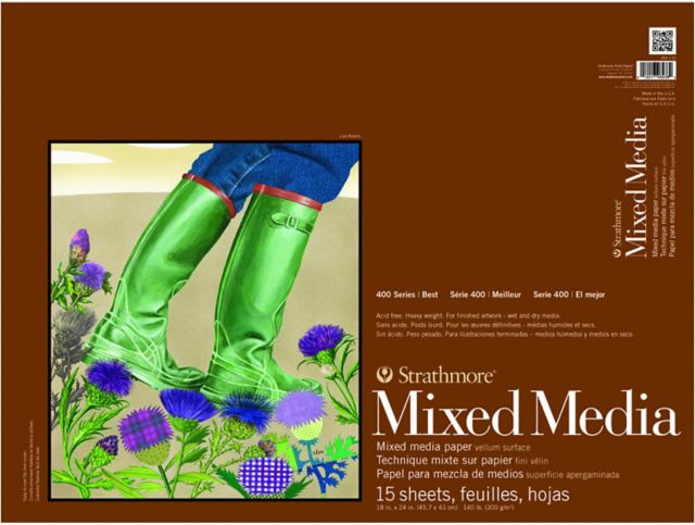 Strathmore Mix Media 400 15 Sheet Pad 18 x 24