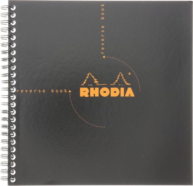 RHODIA WIRE REVERSE PAD 8.25X8.25 BLACK