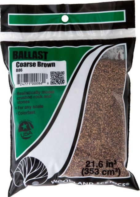 BALLAST AND COAL GROUNDCOVER BROWN COARSE