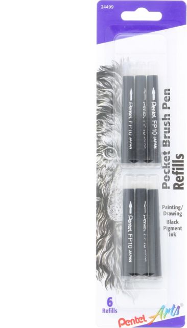 Pocket Brush Refill 6/Carded