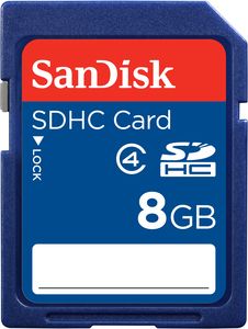 SD CARD SANDISK 8GB
