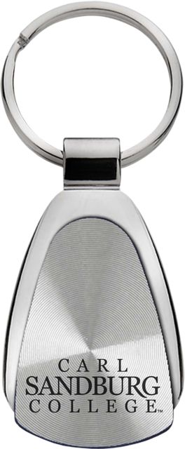 Carl Sandburg College Teardrop Keychain