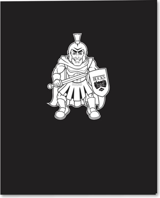 Bucks County Community College Centurions 2 Pocket Laminated Folder