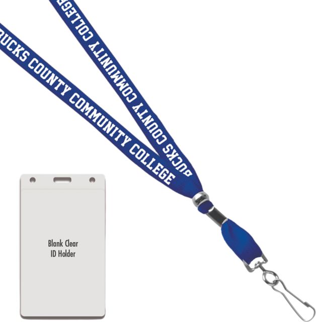 Bucks County Community College Card Dispenser Lanyard