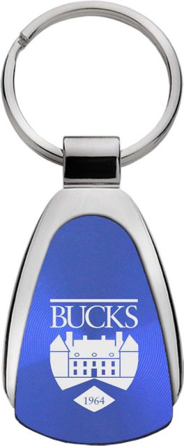 Bucks County Community College Teardrop Keychain