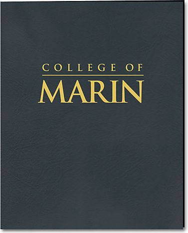 College of Marin 2 Pocket Leatherette Folder