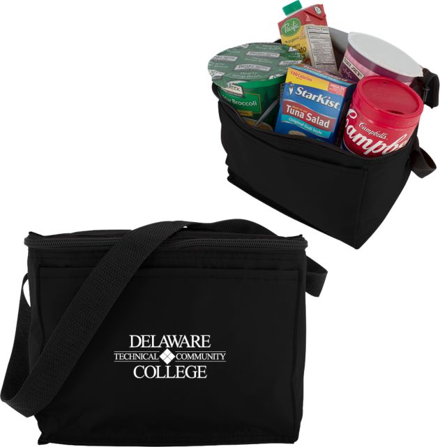 Delaware Technical Community College Six Pack Insulated Cooler Bag - ONLINE ONLY