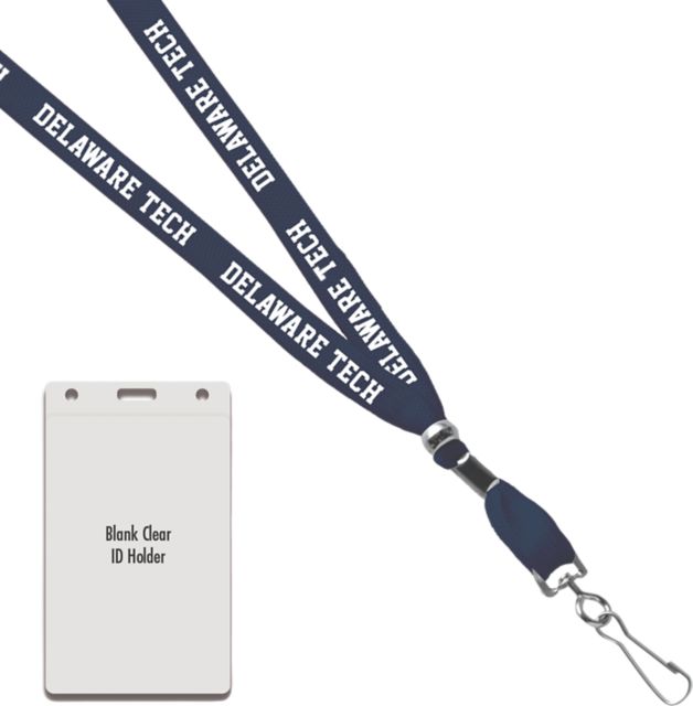 Delaware Technical Community College Card Dispenser Lanyard
