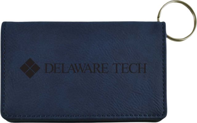 Delaware Technical Community College Leather ID Holder