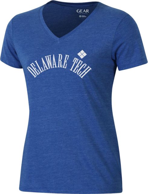Delaware Technical Community College Women's V-Neck Short Sleeve T-Shirt
