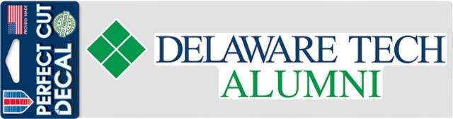 Delaware Technical Community College Alumni 3'' x 10'' Perfect Cut Decal