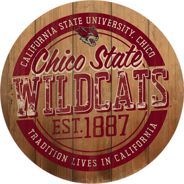 California State University Chico Barrel Top Wall Mount 26''x26'' - ONLINE ONLY