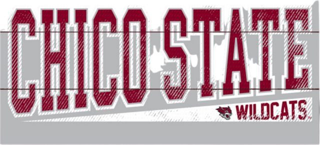 California State University Chico 11x20 Wood Plank Sign - ONLINE ONLY