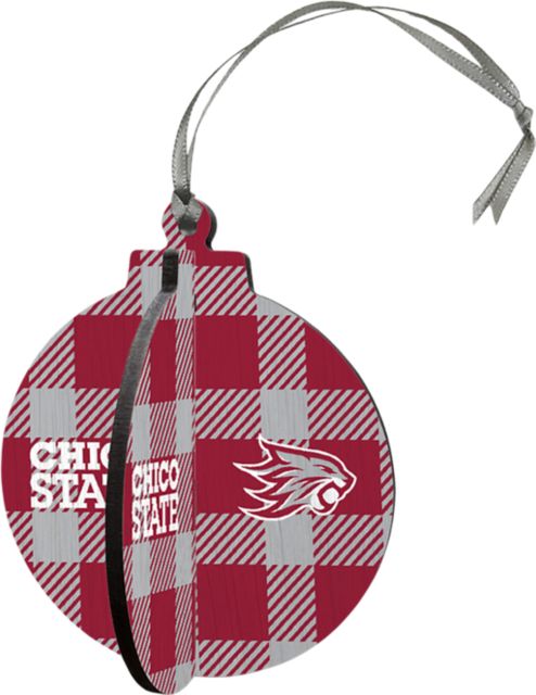 California State University Chico 3D Round Ornament