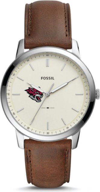 Fossil The Minimalist Three-Hand Brown Leather Watch - ONLINE ONLY