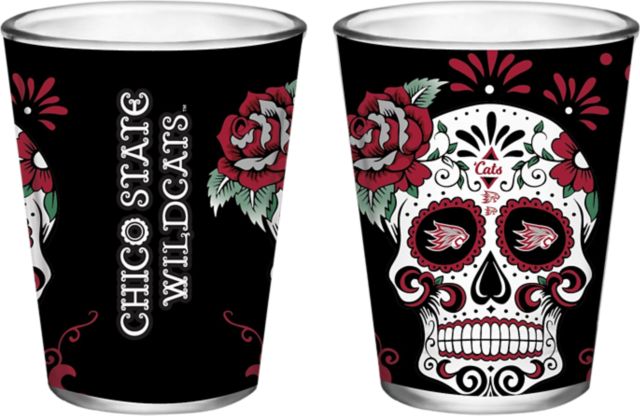 California State University Chico Dia De Los Muertos 2 oz. Collectors Glass