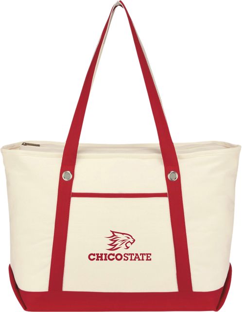 California State University Chico Canvas Zipper Tote Bag