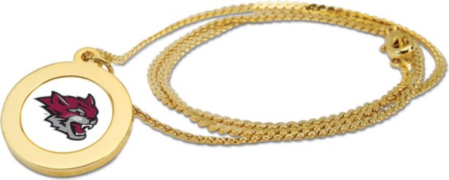 CSI Gold Pendant Necklace With Colored Medallian - ONLINE ONLY