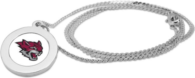 CSI Silver Pendant Necklace With Colored Medallian - ONLINE ONLY