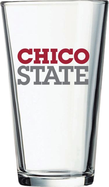 California State University Chico 16 oz. Glass