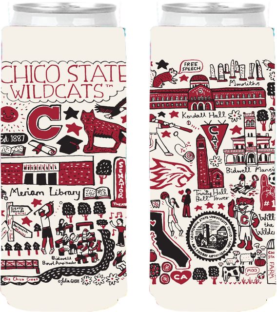 California State University Chico Slim Can Coozie