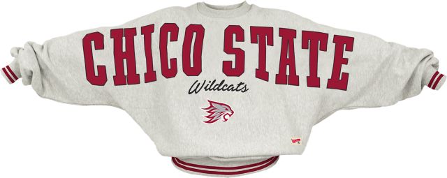 California State University Chico Women's Ribbed Fleece Crewneck Sweatshirt