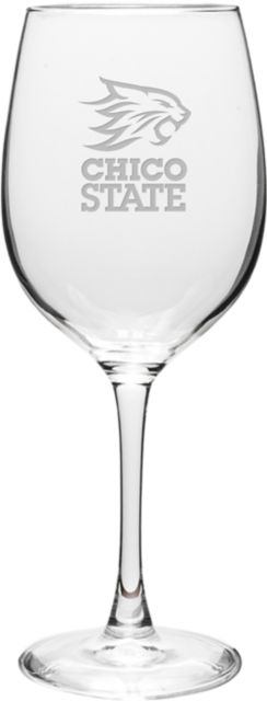California State University Chico 16 oz. Wine Glass