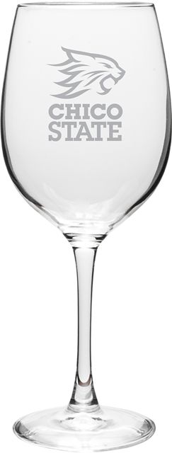 California State University Chico 19 oz. Wine Glass