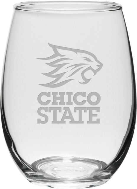 California State University Chico 21 oz. Stemless Wine Glass
