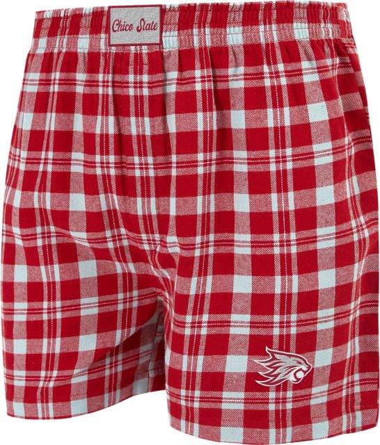 California State University Chico Flannel Boxers