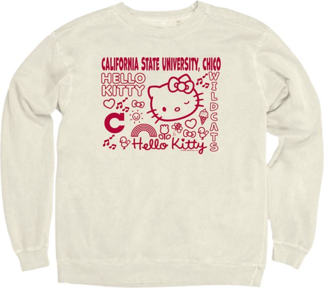 California State University Chico Hello Kitty Women's Dyed Crewneck Sweatshirt