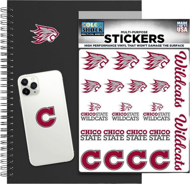 California State University Chico Sticker Sheet