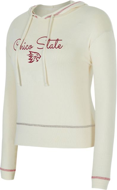 California State University Chico Women's Kaki Long Sleeve Hooded Top
