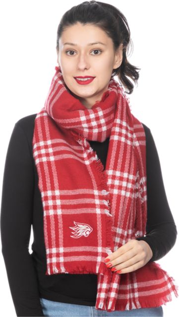 California State University Chico Women's Plaid Blanket Scarf