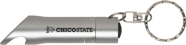 California State University Chico Keychain with Bottle Opener Flashlite