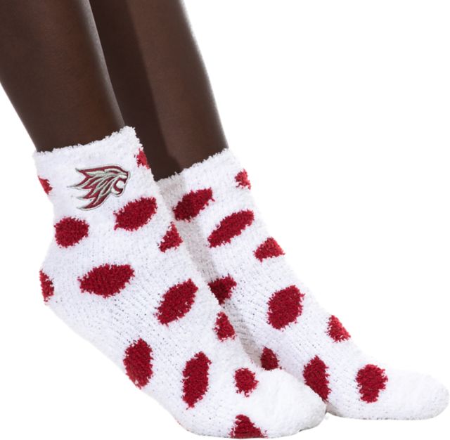 California State University Chico Fuzzy Dot Socks