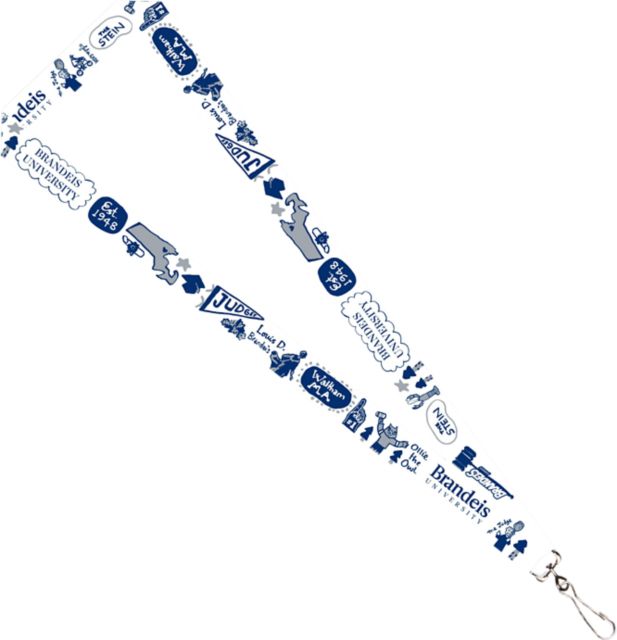 Brandeis University Julia Gash 3-4'' Satin Lanyard