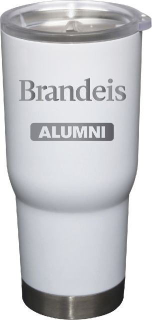 22 oz White Stainless Steel Tumbler Alumni