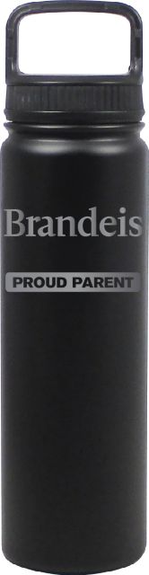 24 oz Matte Black Stainless Steel Water Bottle Proud Parent