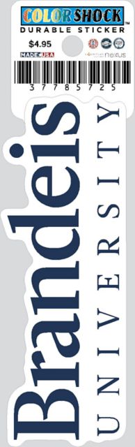 Brandeis University Durable Sticker