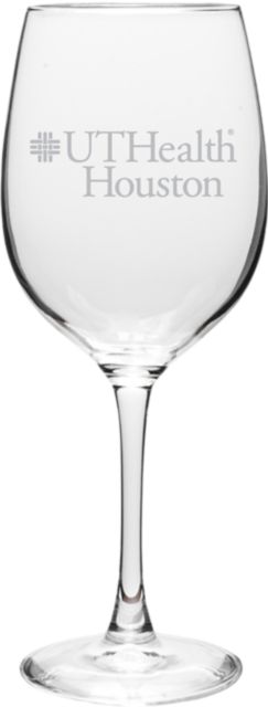 University of Texas Health Science Center 19 oz. Wine Glass