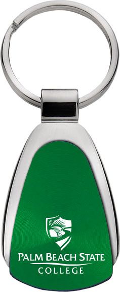 Palm Beach State College Teardrop Key Tag