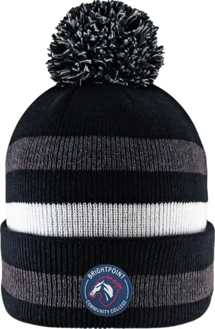 Brightpoint Community College Pom Knit Hat with Cuff