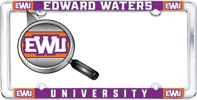 Edward Waters University Thin Dome License Plate Frame