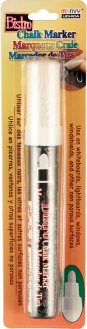 BISTRO CHALK MRKR 6MM WHITE CD