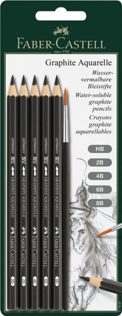 Graphite Aquarelle 5 Grades/Carded