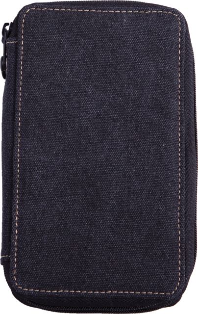 CANVAS PENCIL CASE BLACK 48 CAPACITY